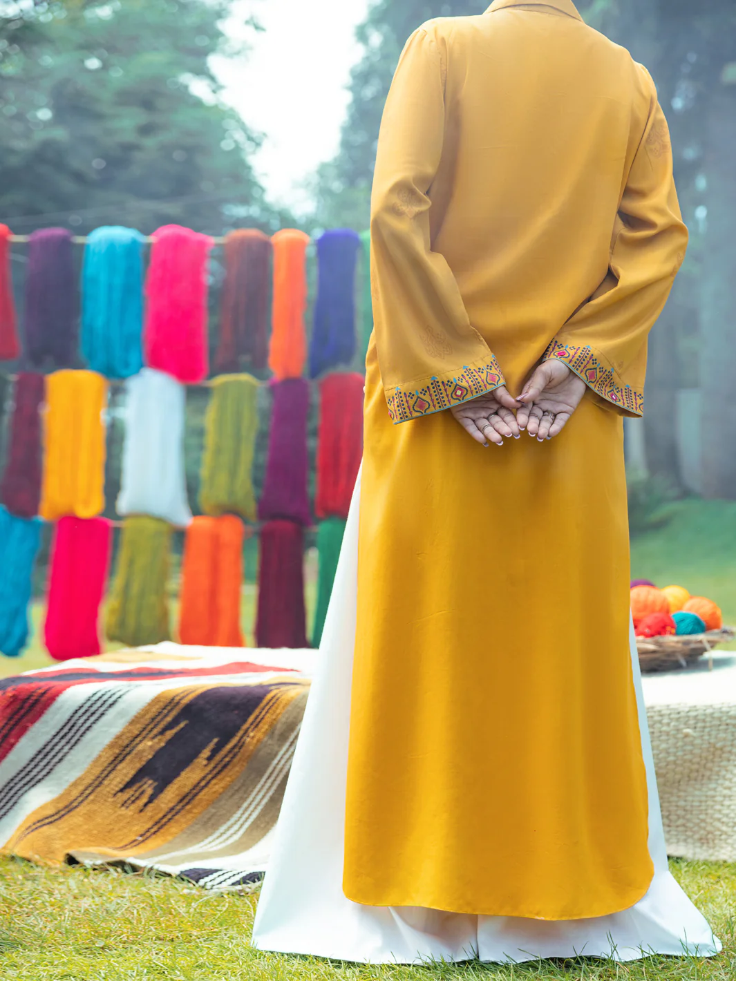 Mustard Kurti - AWP-LK-613 - Image 5