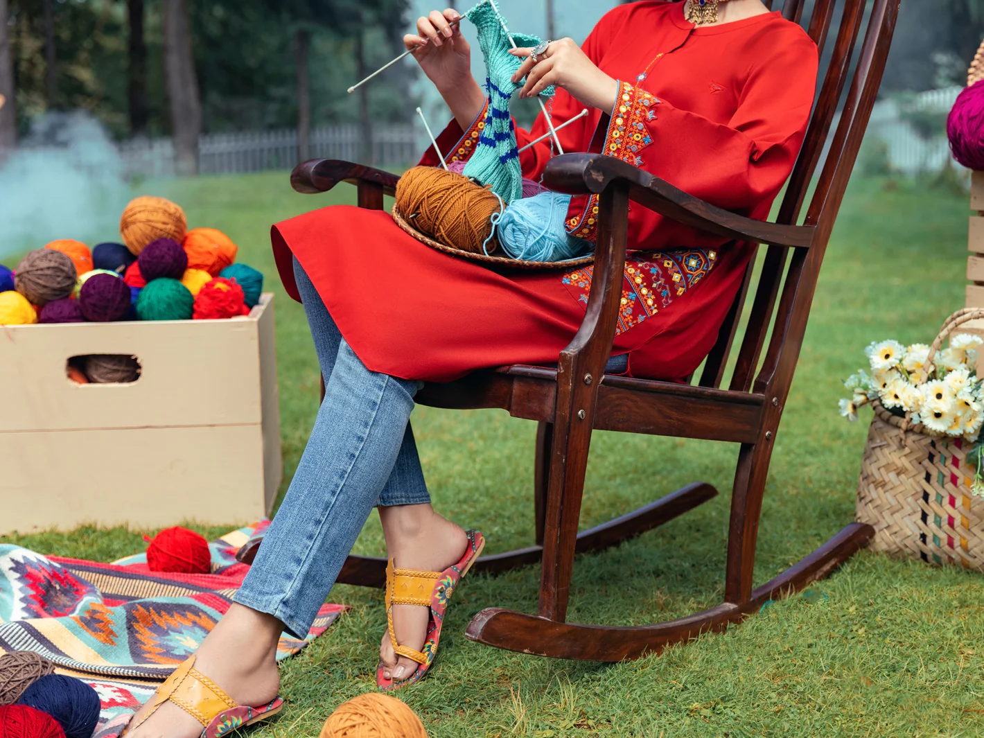 Red Kurti - AWP-LK-615 - Image 3