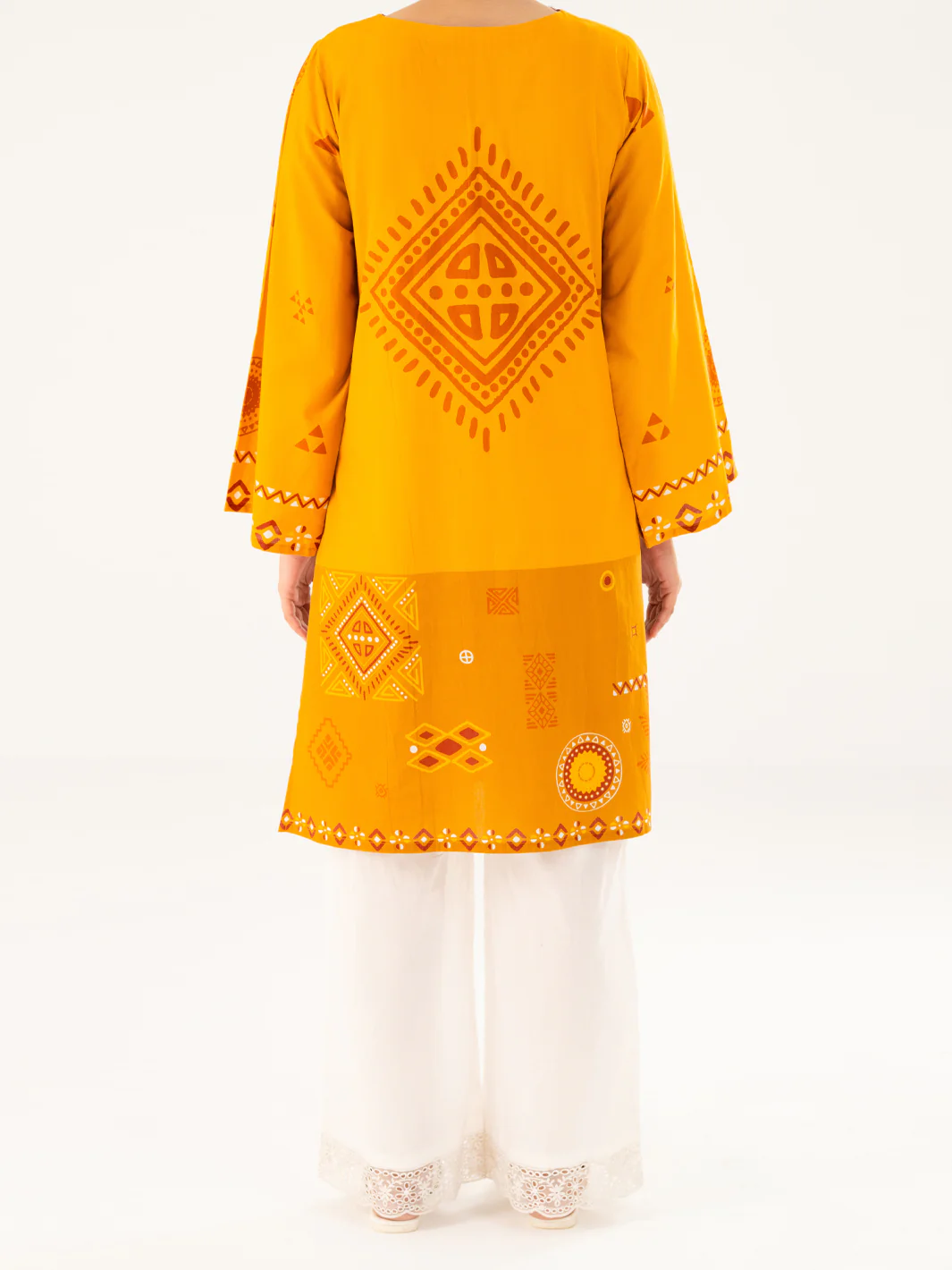 Mustard Cambric Kurti - AWP-LK-908 - Image 2