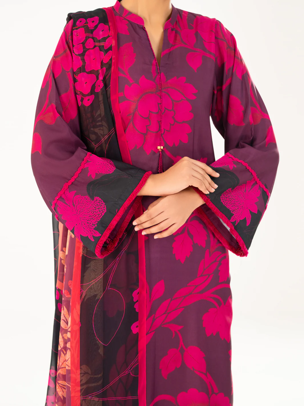 Purple Cambric 2Pc Unstitched - AWP-LKD-842 - Image 3