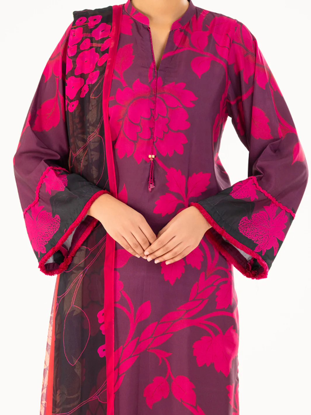 Purple Cambric 2Pc Unstitched - AWP-LKD-842 - Image 4