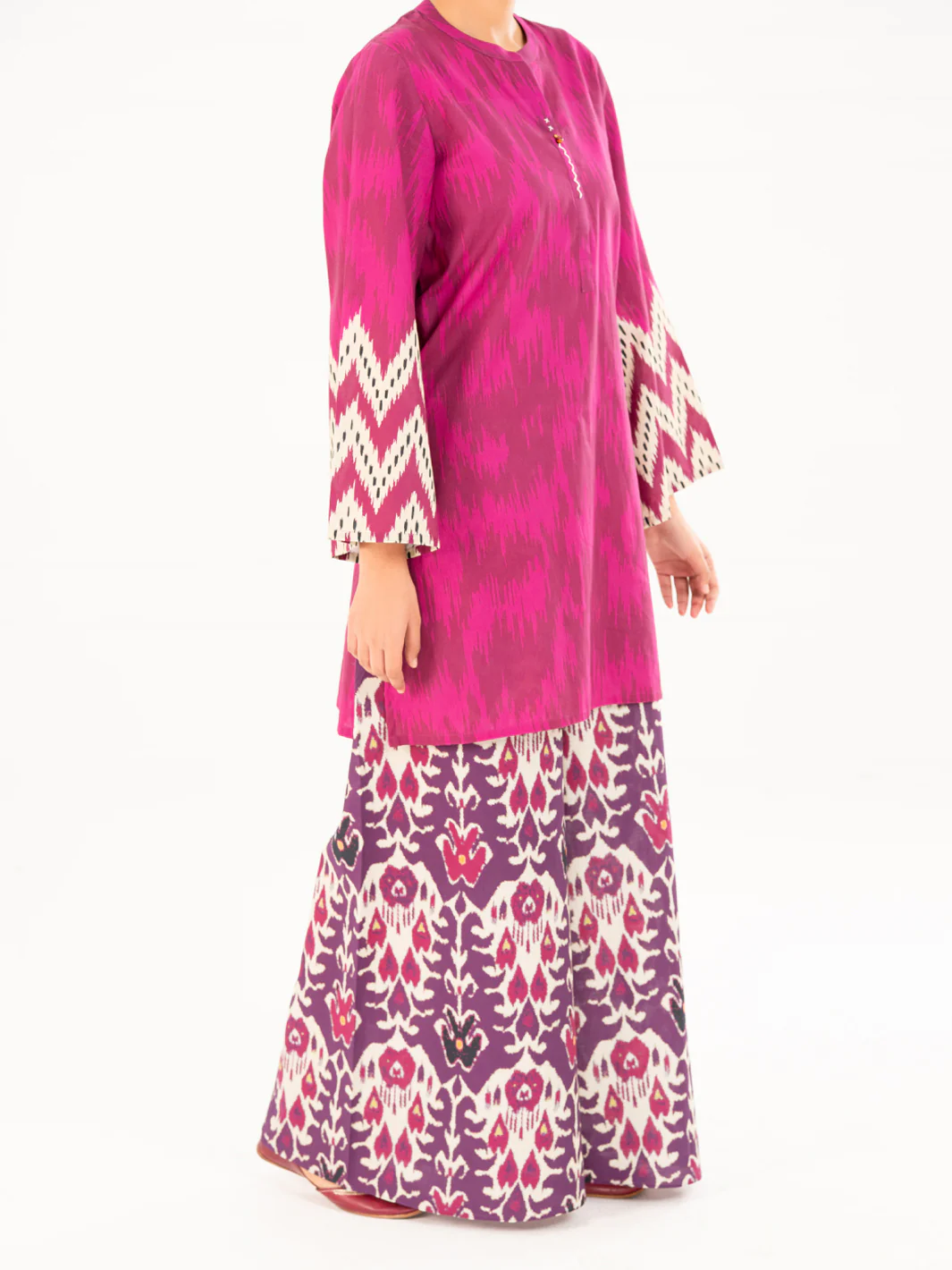 Purple Cambric Kurti - AWP-SLK-843 - Image 4