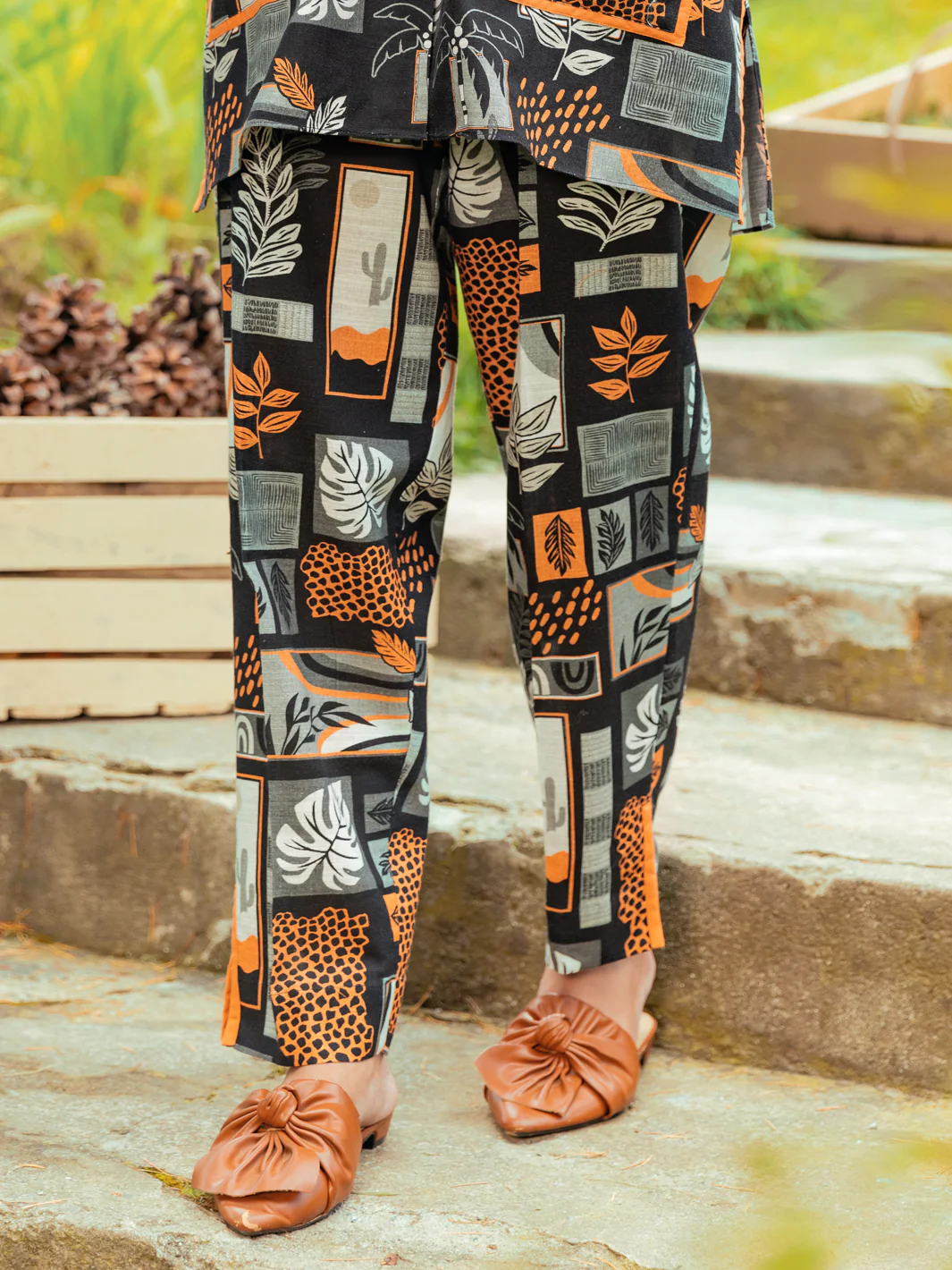 Black Khaddar Trousers - AWP-T-607 - Image 2