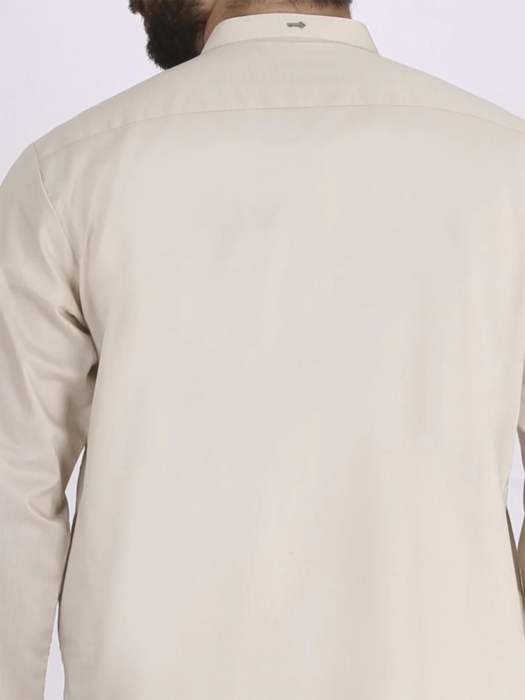 Beige Blended Kurta - AL-K-709 - Image 4