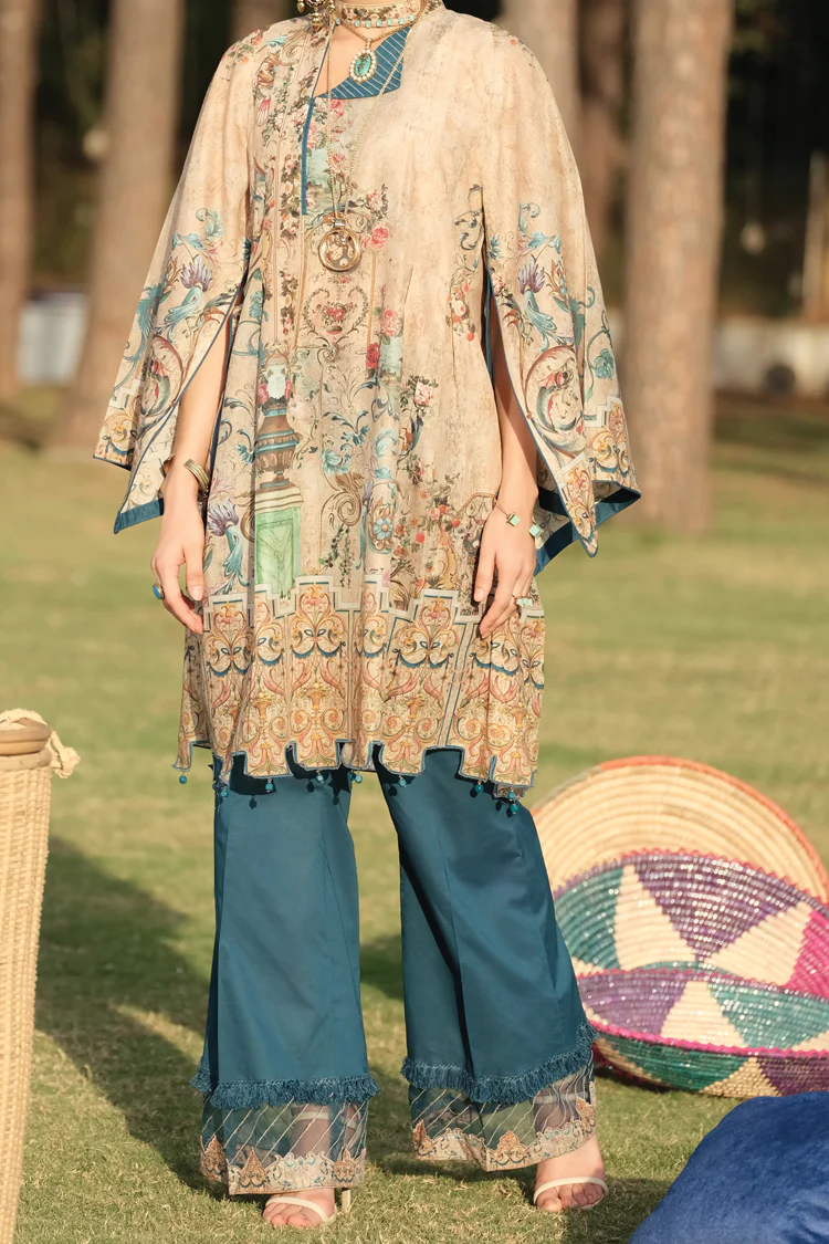 Beige Lawn 2 Piece Unstitched - ALP-775