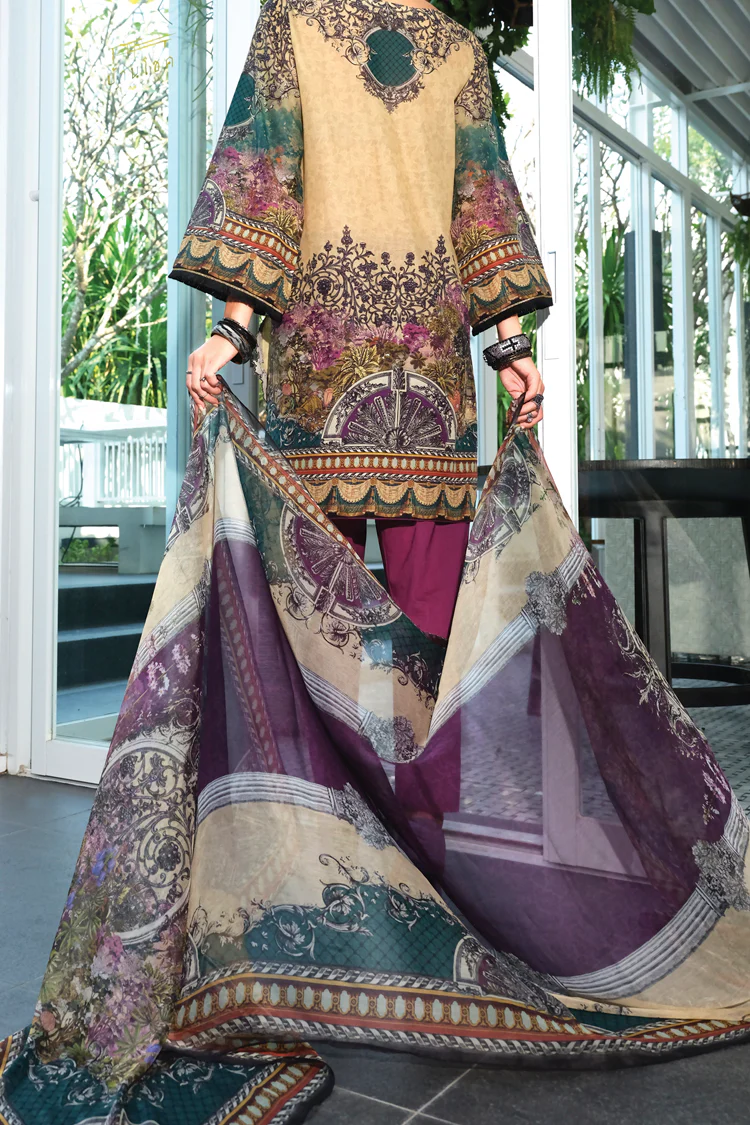 Beige Lawn 3 Piece Stitched - ALP-626 - Image 4