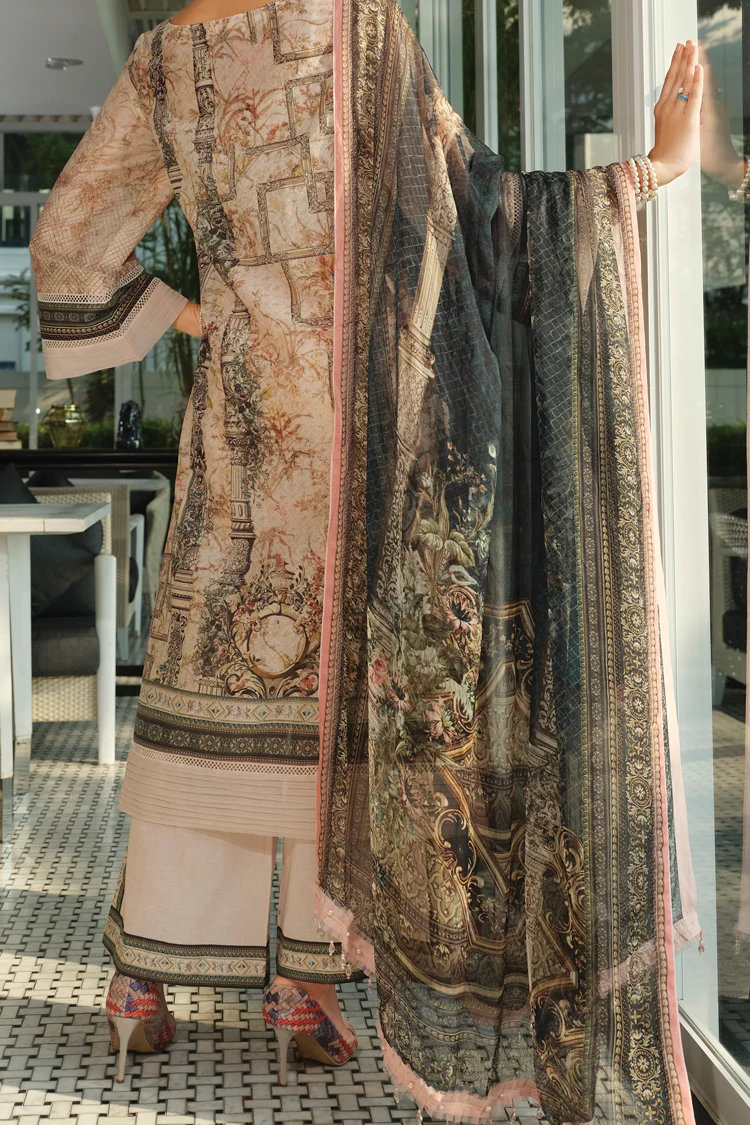 Beige Lawn 3 Piece Stitched - ALP-629 - Image 3