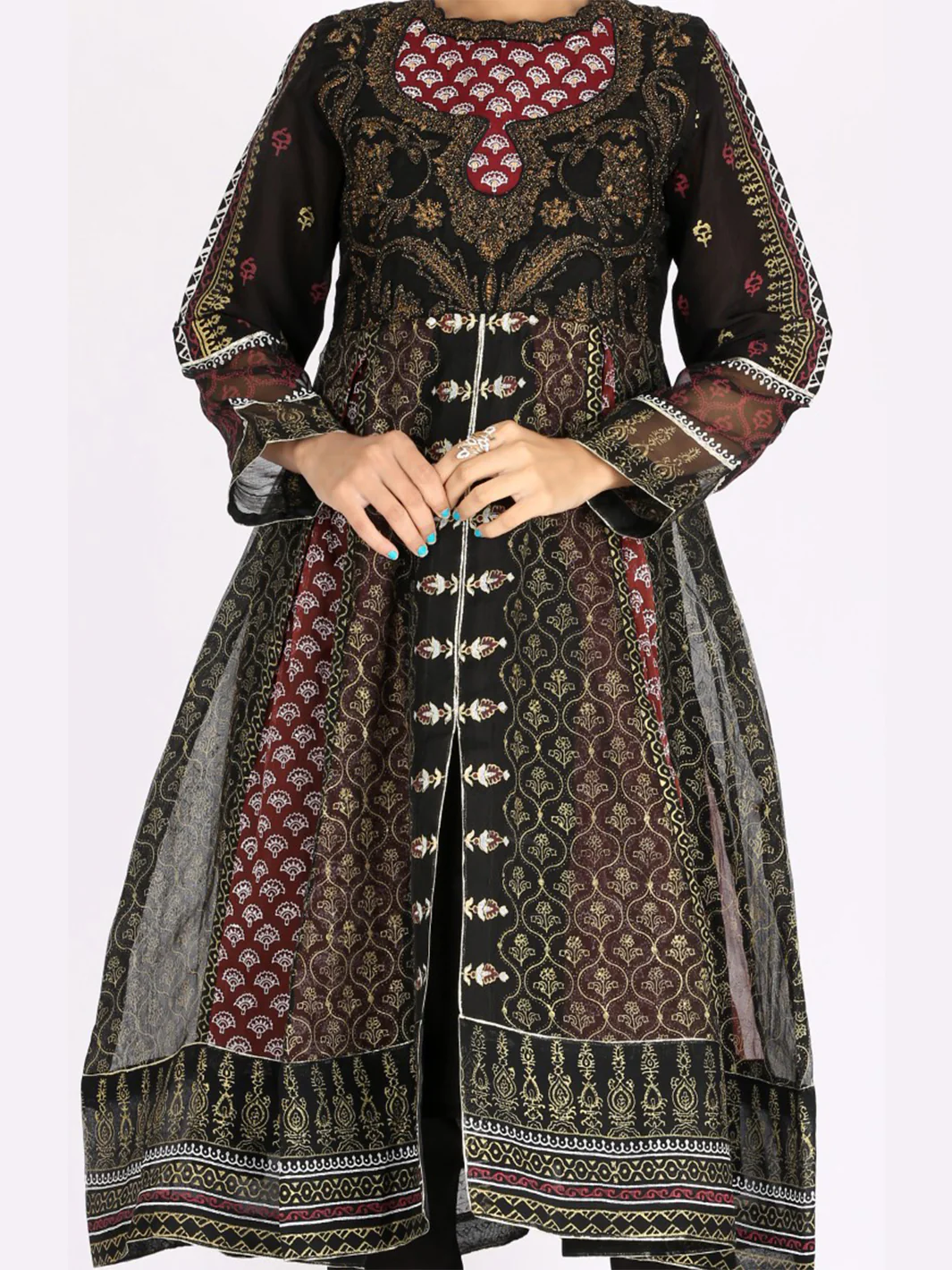 Black 2 Piece Stitched - LKS-683 - Image 2
