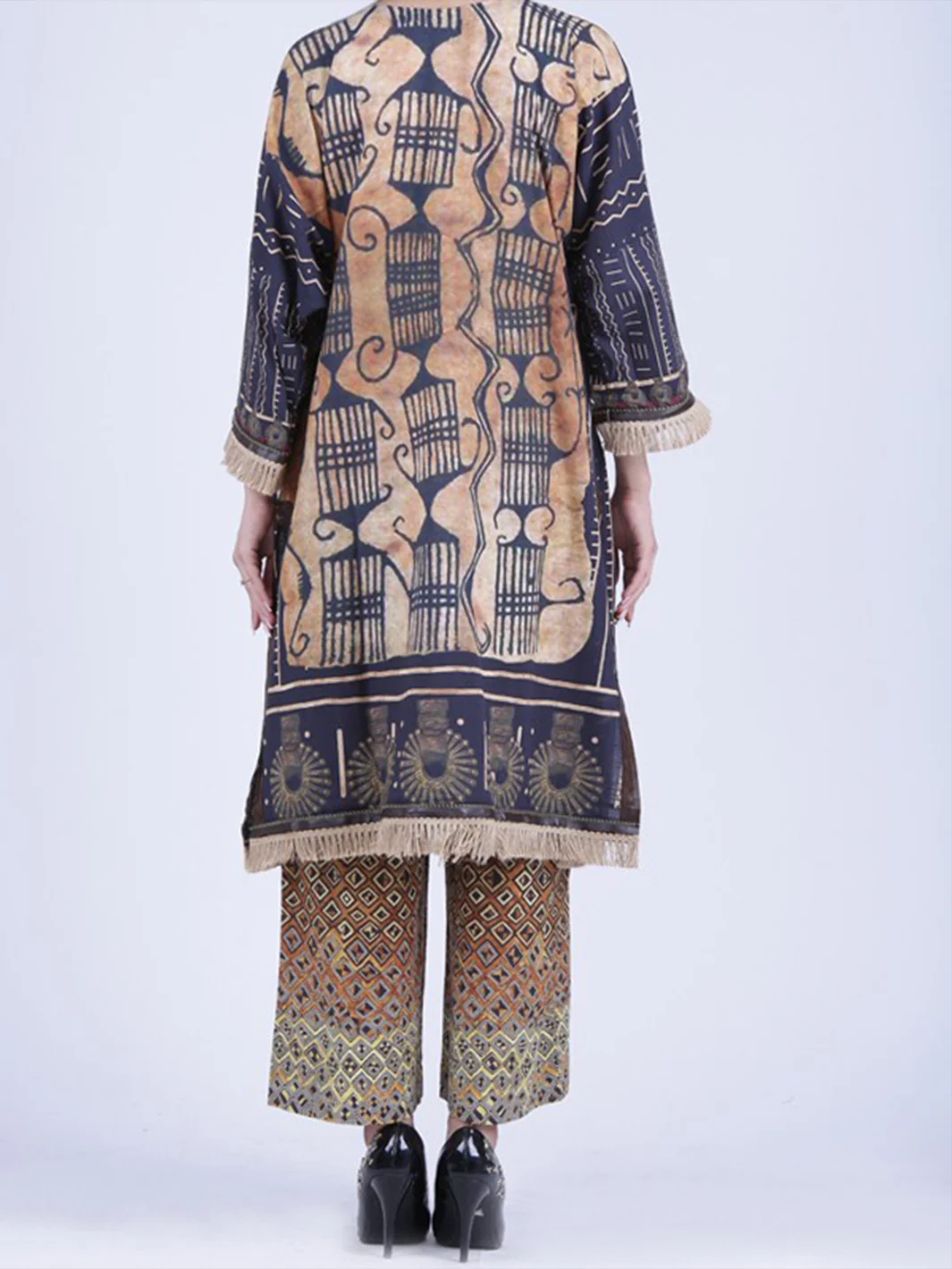 Black 3 Piece Stitched - AWP-076 - Image 2