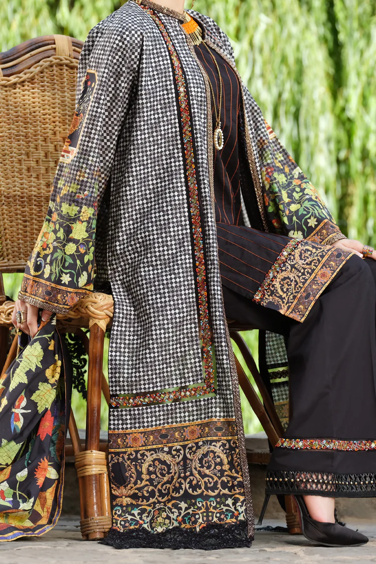 Black Cambric 2 Piece Unstitched - ALP-767