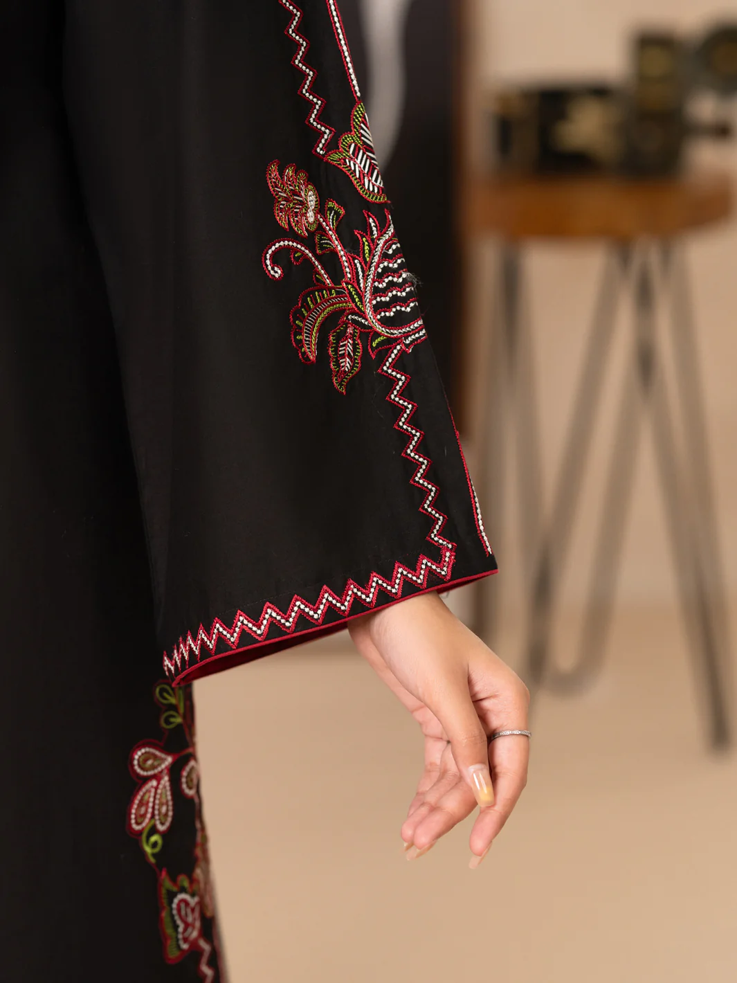 Black Kurti - AL-LK-1174 - Image 4