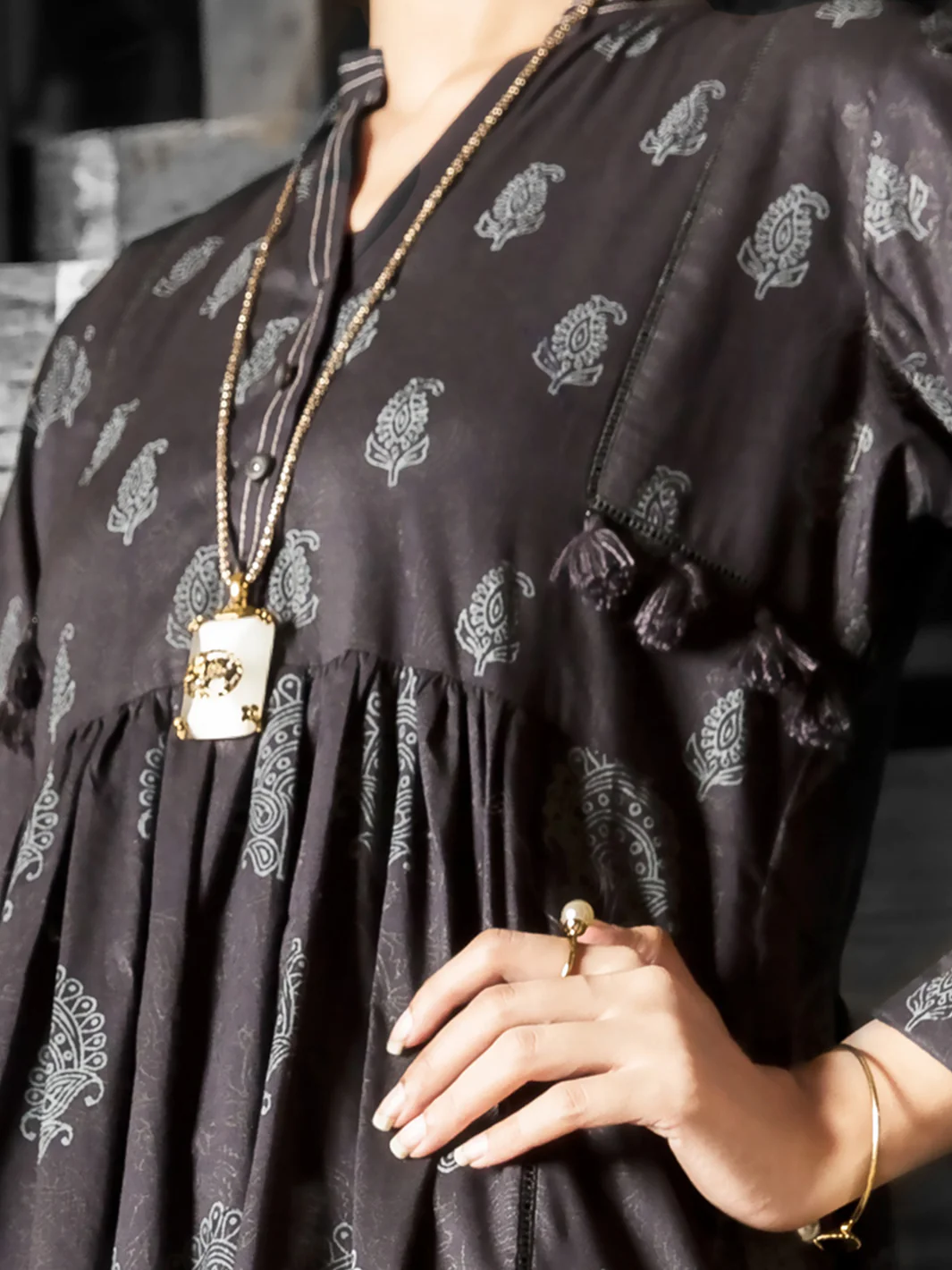 Black Tunic - LK-702 - Image 2