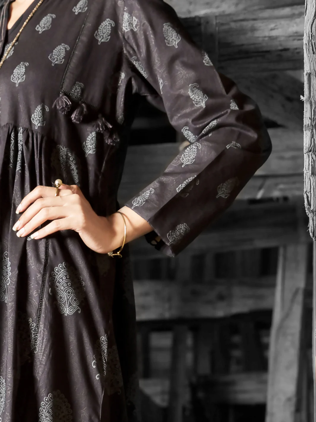 Black Tunic - LK-702 - Image 3