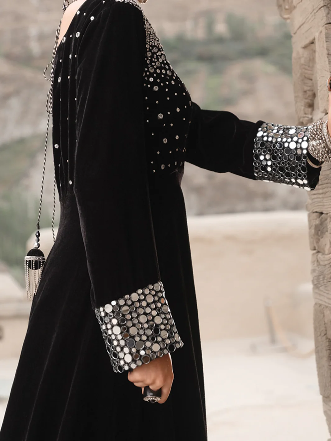 Black Velvet 3 Piece Formal Suit - LS-273 - Image 3