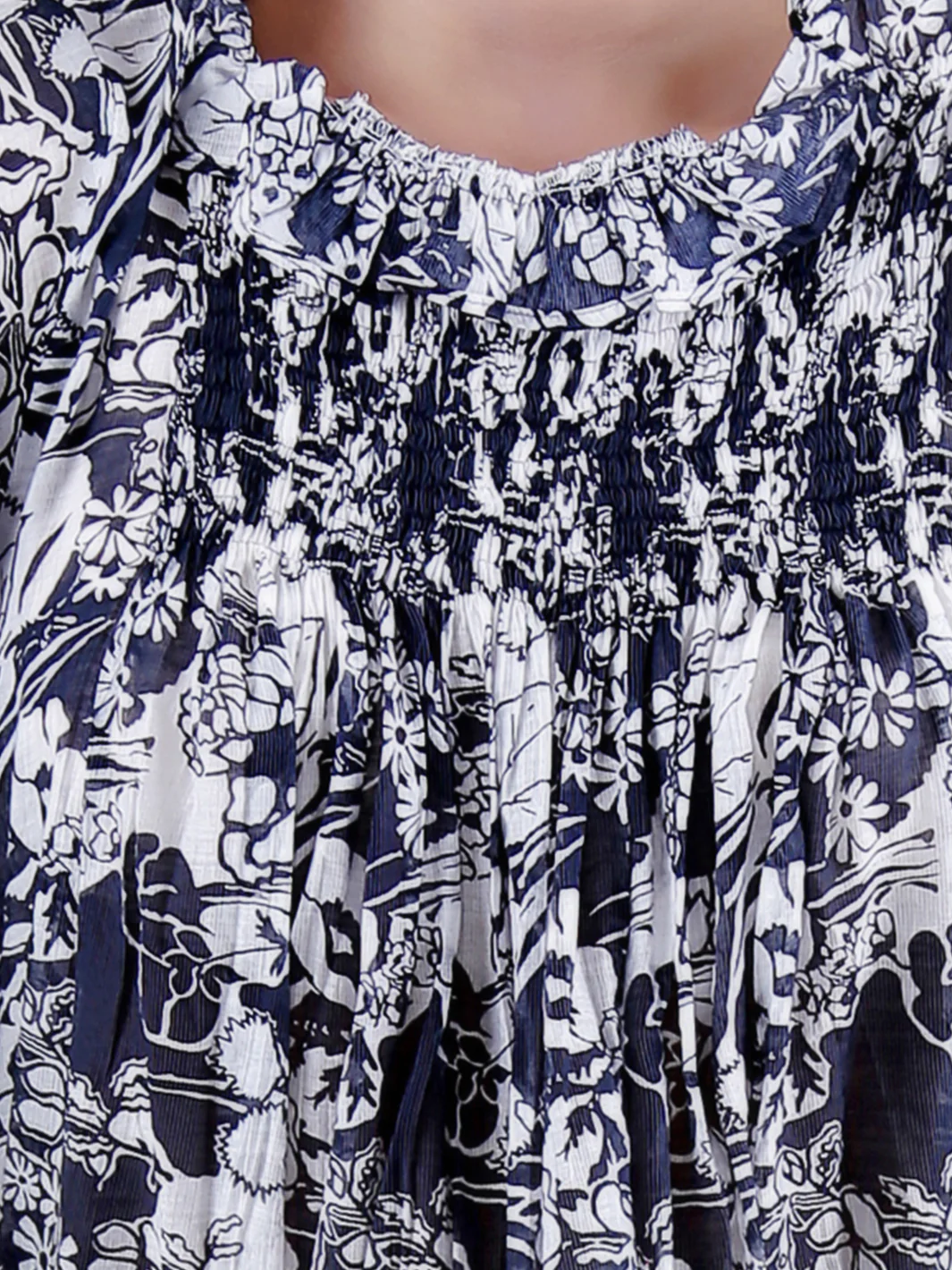 Blue & White Tunic - LSK-088B - Image 4