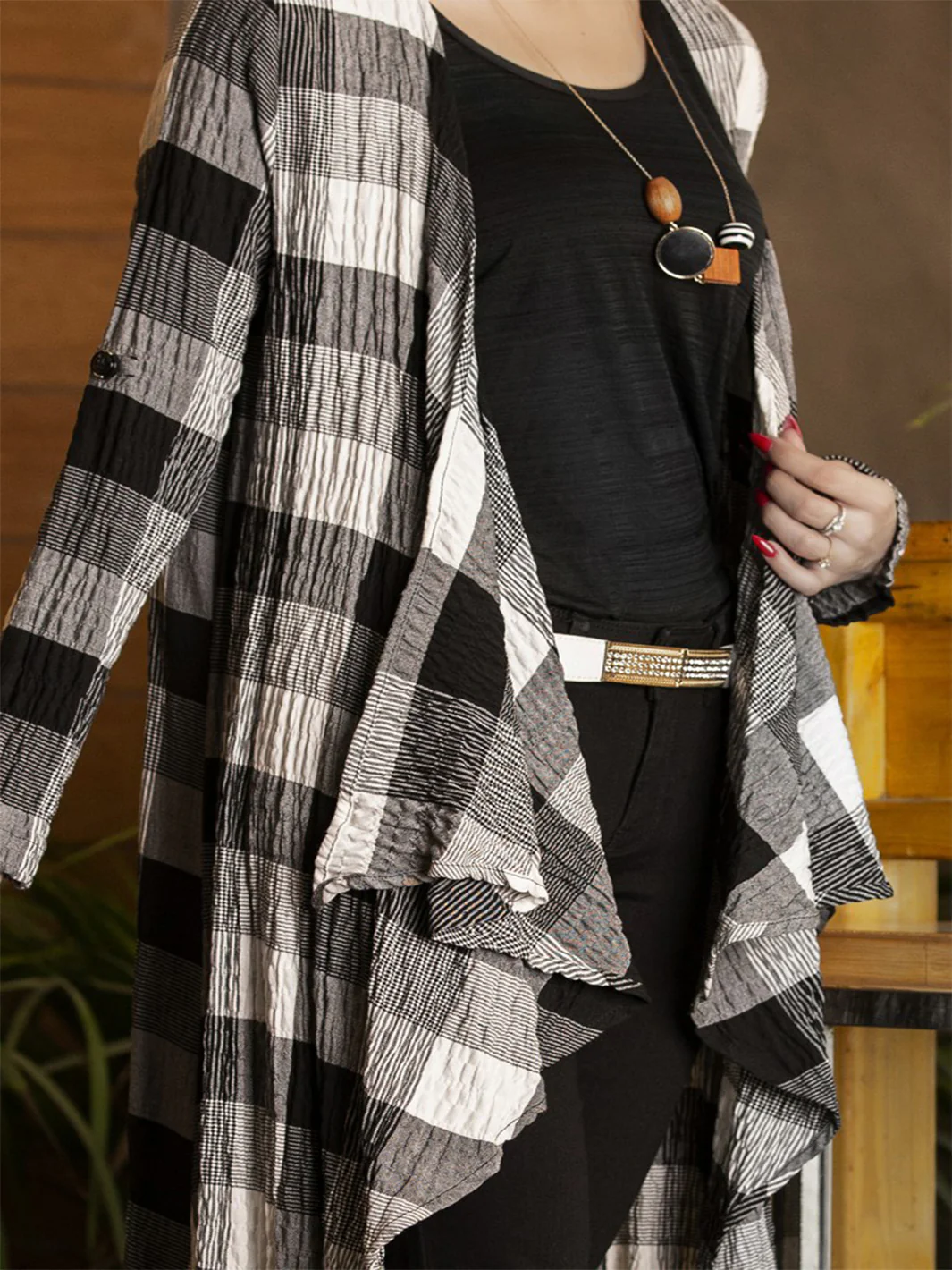Black Women Top - LCT-2003A - Image 3