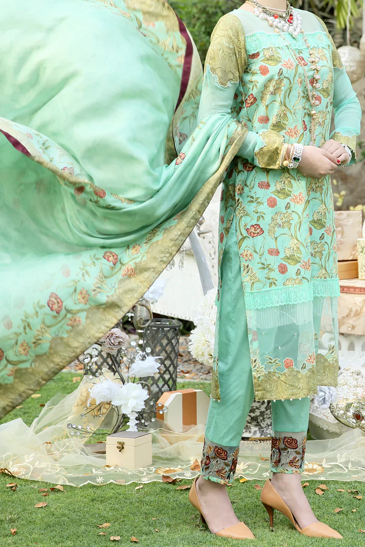Blue 3 Piece Stitched - ALP-390 - Image 3