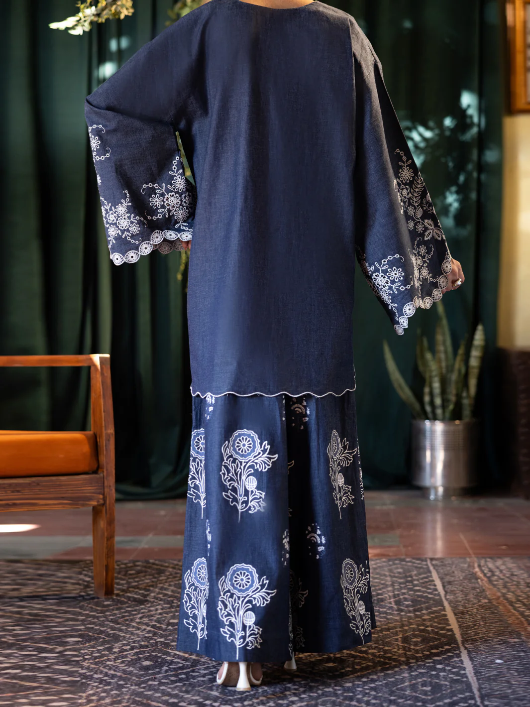 Blue Denim Stitched 2PC - ALP-2PS-LKS-2782 - Image 3