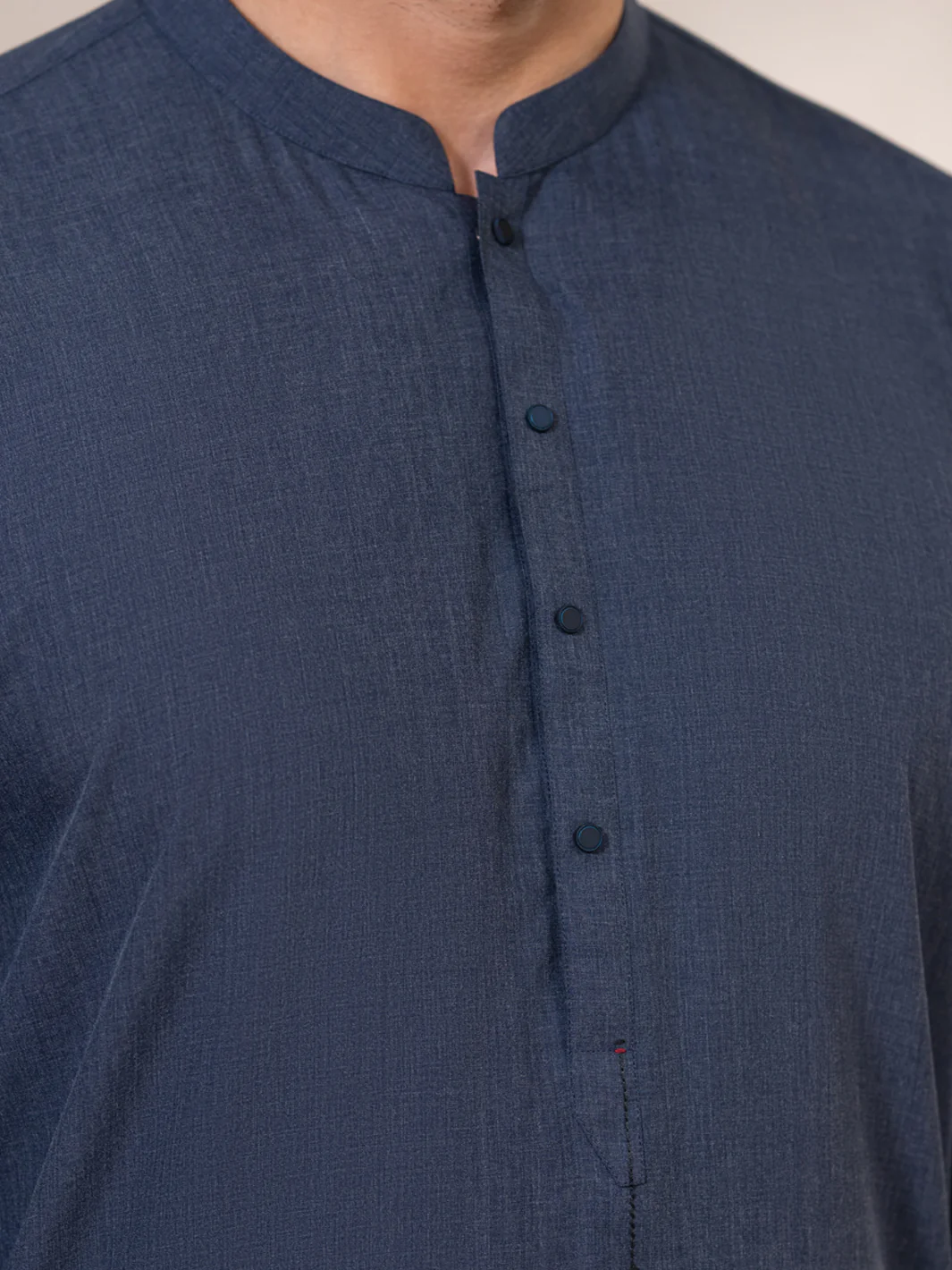 Blue Kameez Shalwar - AL-KS-3377 - Image 4