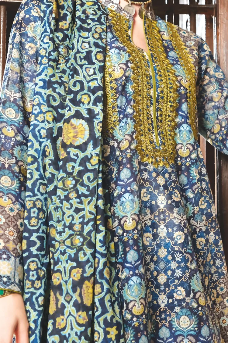 Blue Lawn 3 Piece Stitched - ALP-746 - Image 3