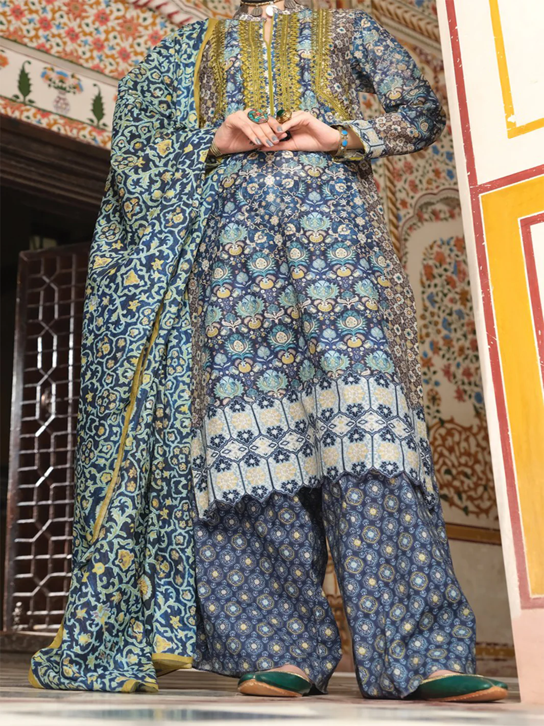 Blue Lawn 3 Piece Unstitched - ALP-746