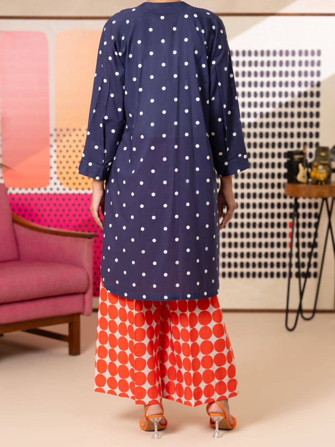 Blue Lawn Dyed 2Pc Stitched - ALP-2PS-LKS-2812 - Image 3