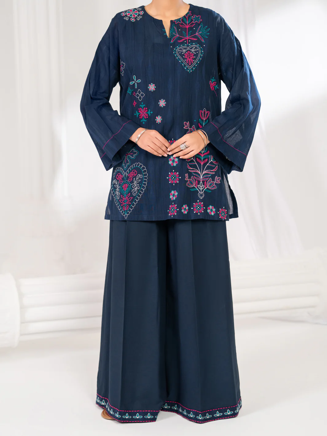 Blue Dobby Stitched 2Pc - ALP-2PS-LKS-2841