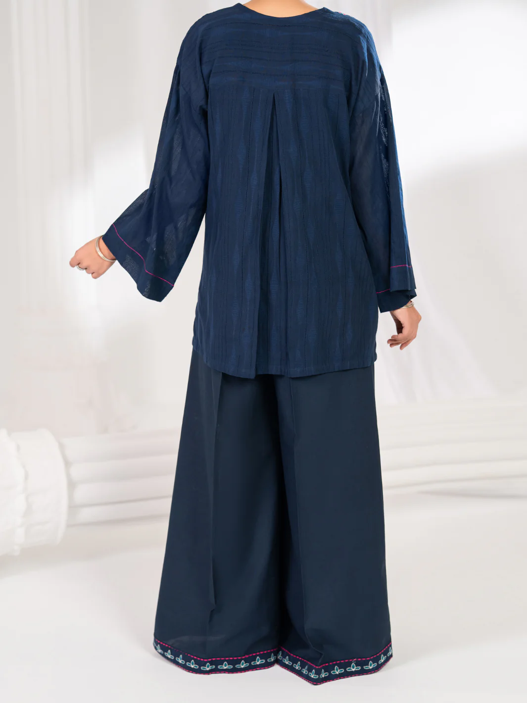 Blue Dobby Stitched 2Pc - ALP-2PS-LKS-2841 - Image 2