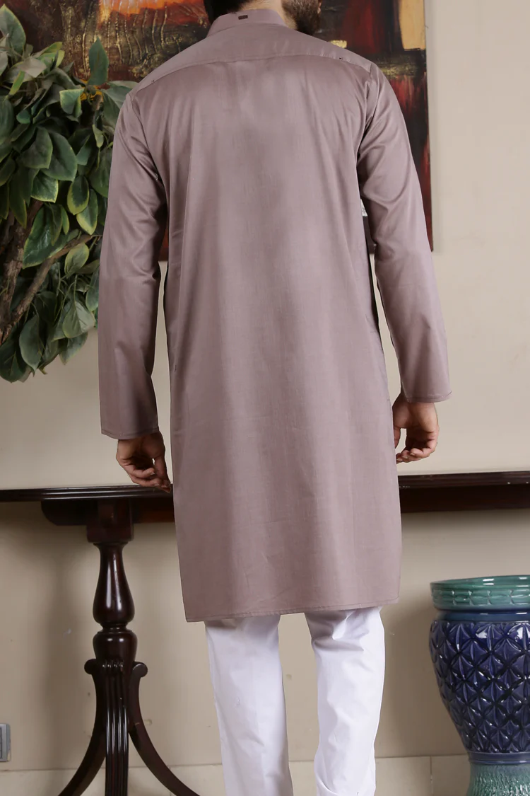 Brown Blended Kurta - AL-K-631 - Image 2