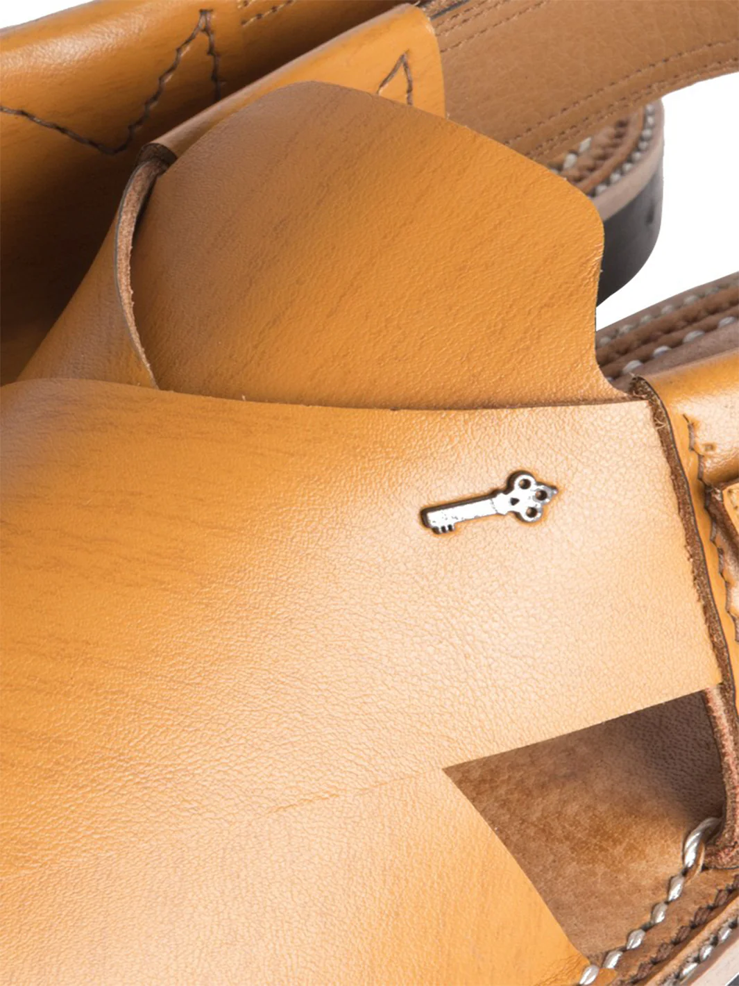 Camel Leather Peshawari Chappal - MFW-HC-058 - Image 2