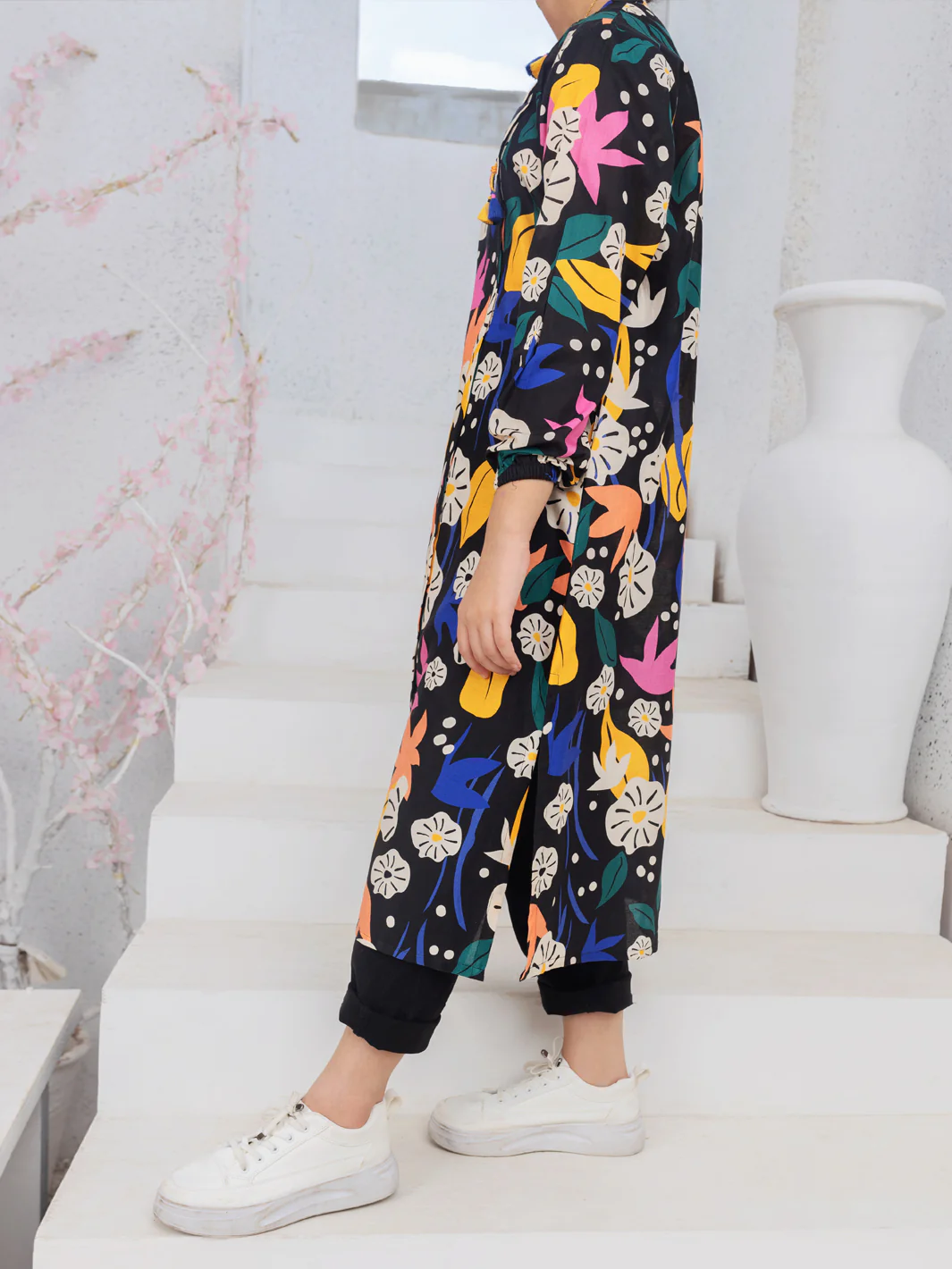 Multicolor Cambric Kurti - ALT-LK-1082 - Image 3