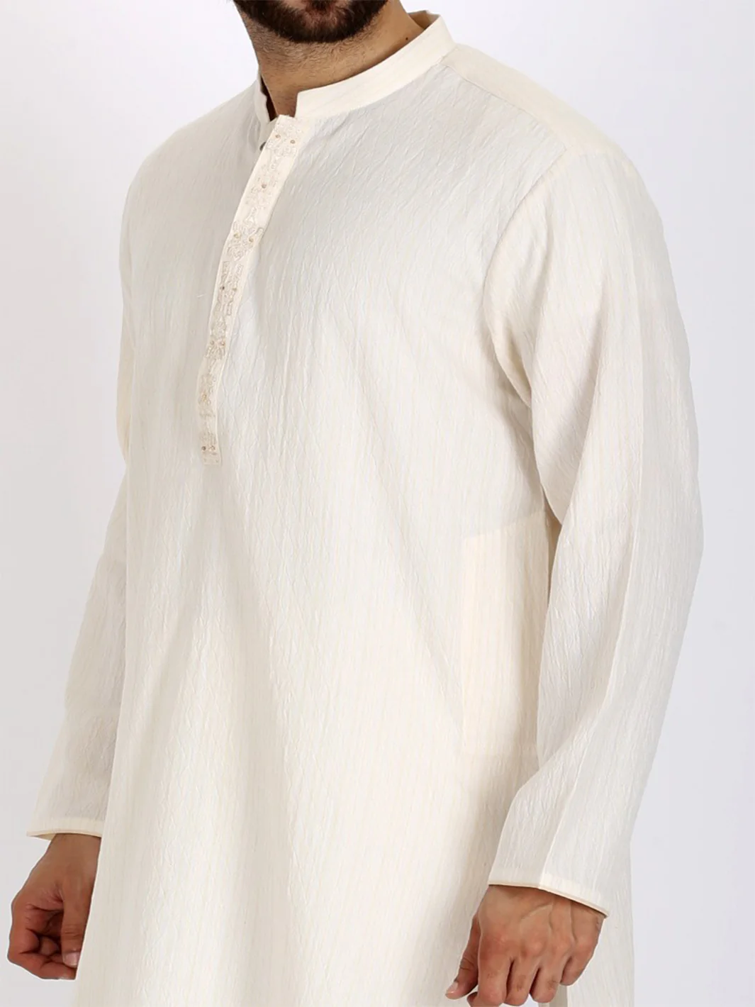 Cream Bunnat Kurta - AL-K-703 - Image 3