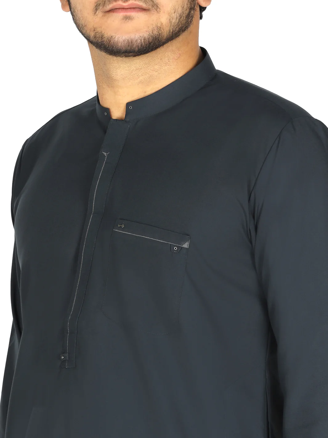 Dark Green Kurta Shalwar - AL-KS-2458 - Image 2