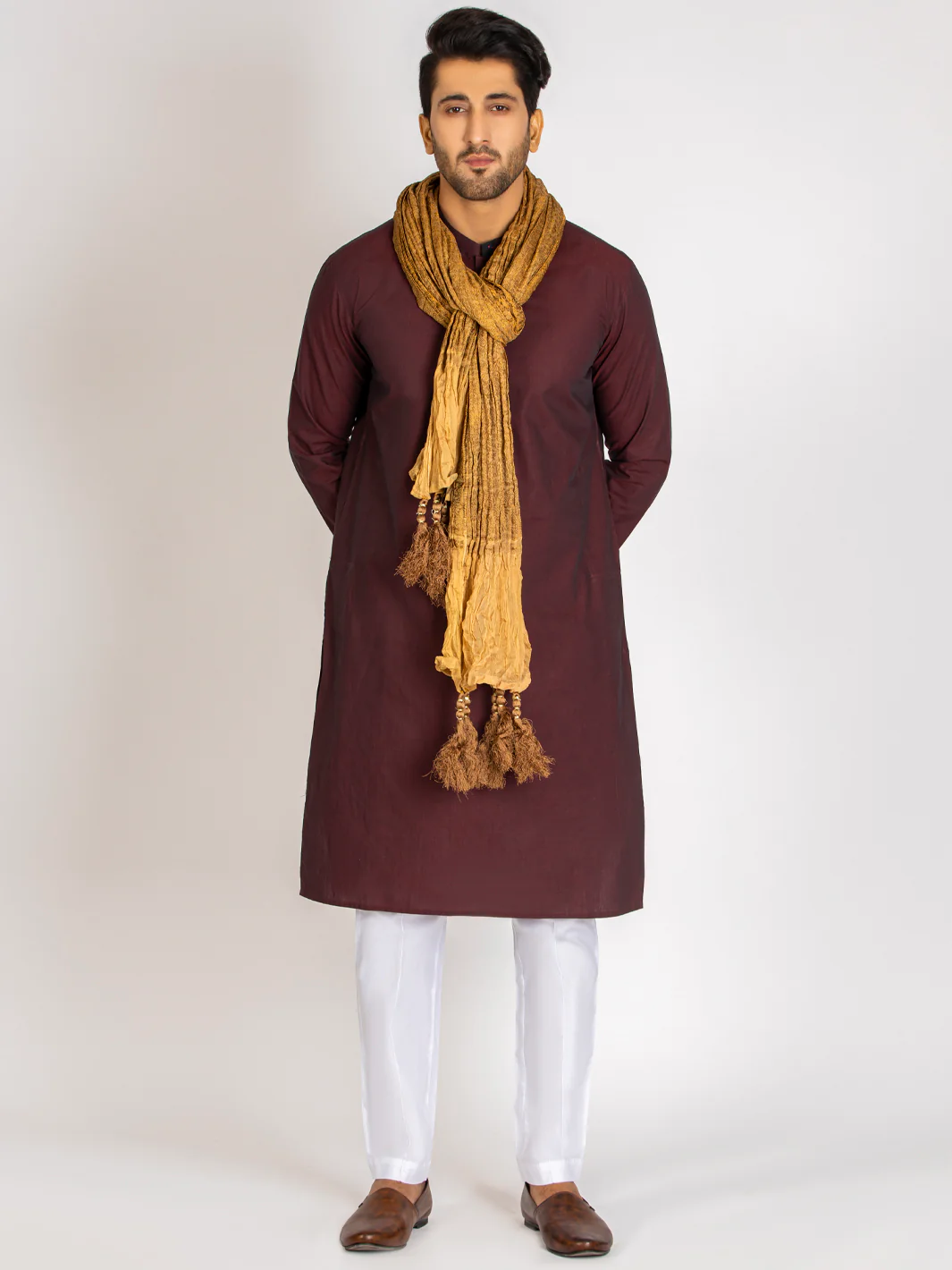 Gold Stole For Men - AL-MST-014