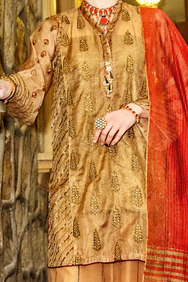 Golden Viscose 2 Piece Stitched - LKS-646 - Image 2