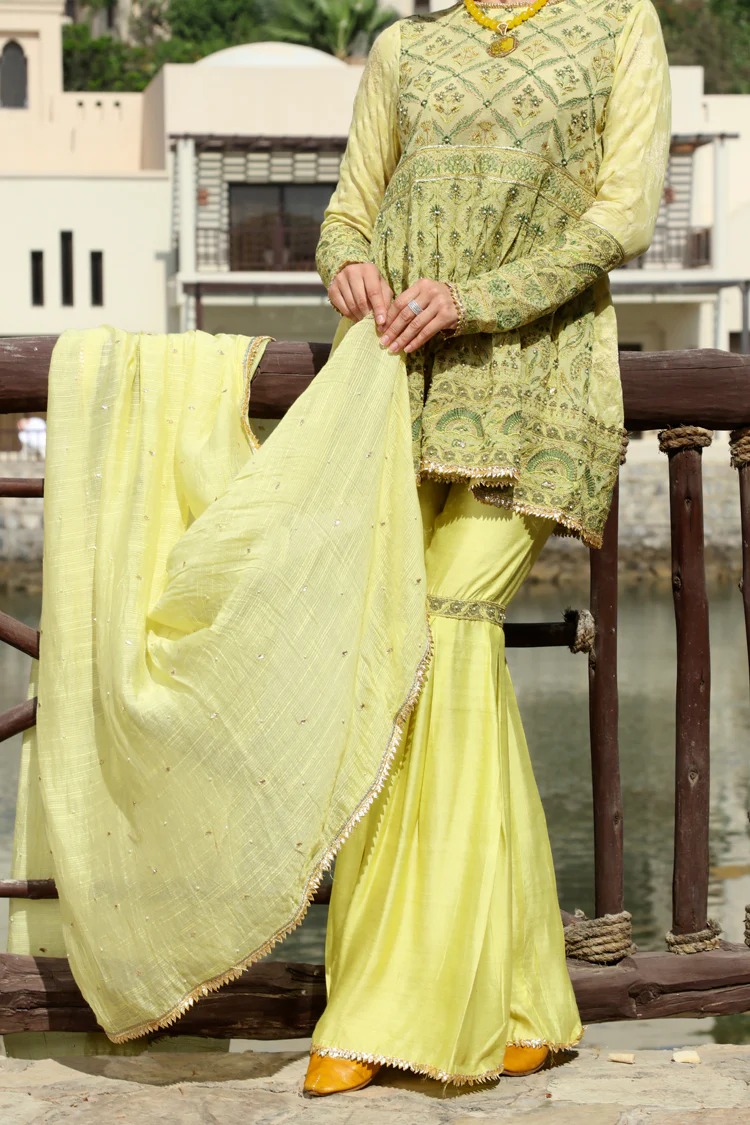 Green Cotton 3 Piece Stitched - ALP-567 - Image 3