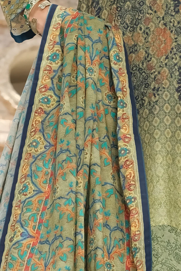 Green Lawn 3 Piece Stitched - ALP-749 - Image 4