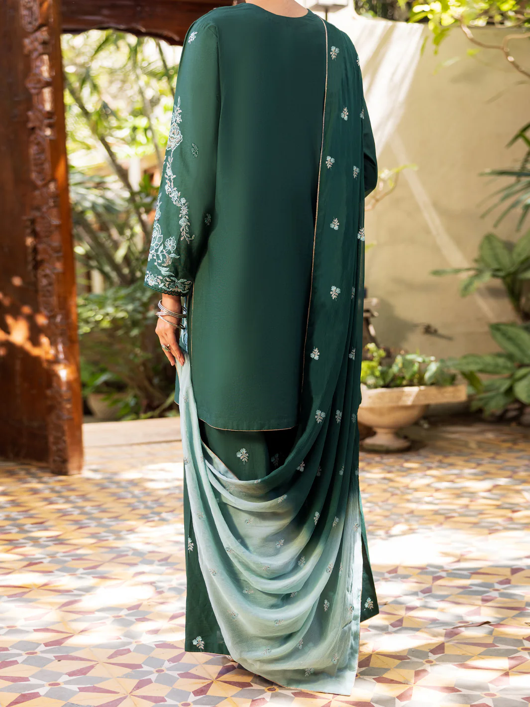 Green Stitched 3Pc - ALP-3PS-2600 - Image 3