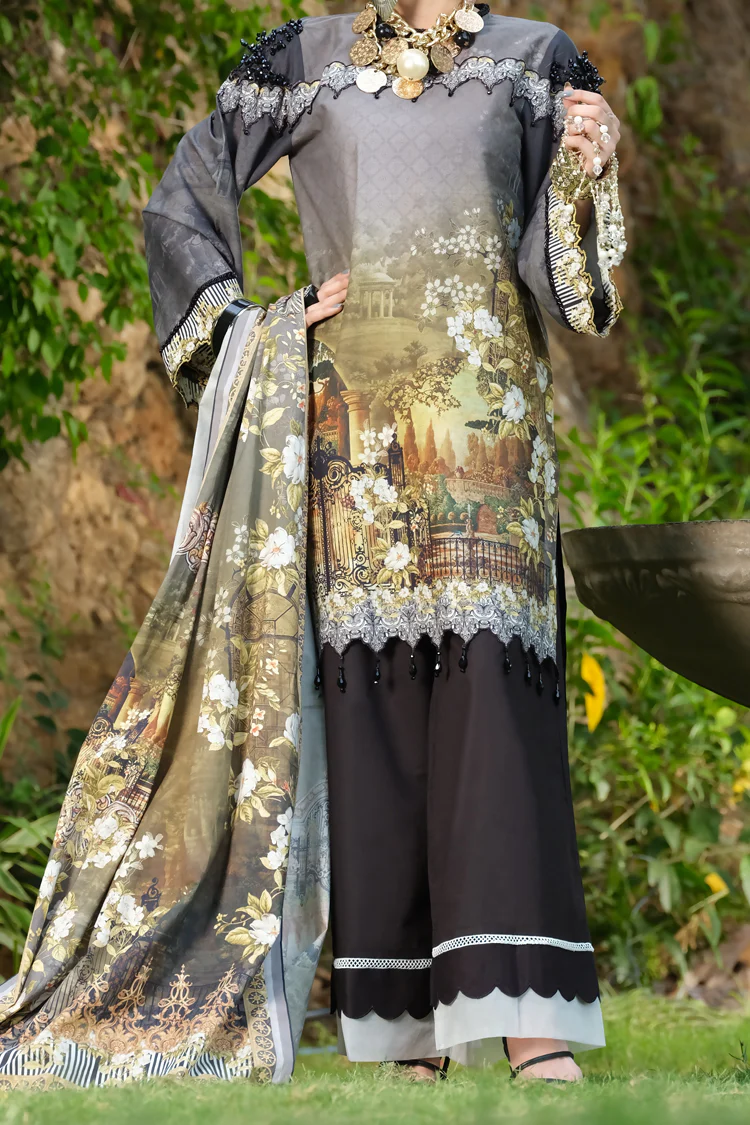 Grey Cambric 2 Piece Unstitched - ALP-766
