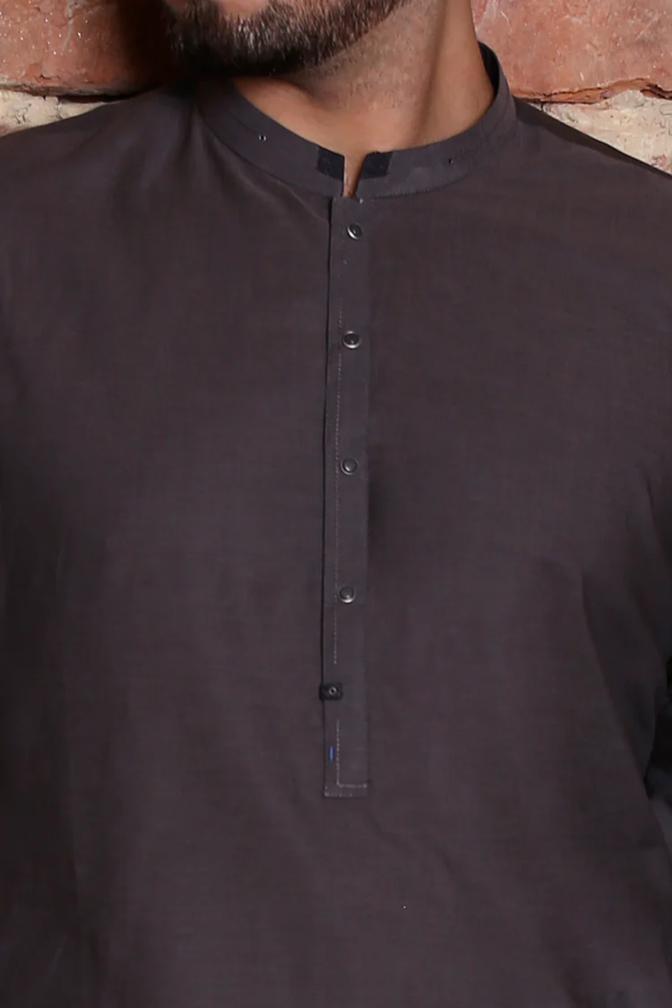 Grey Men Kurta - AL-K-661 - Image 3
