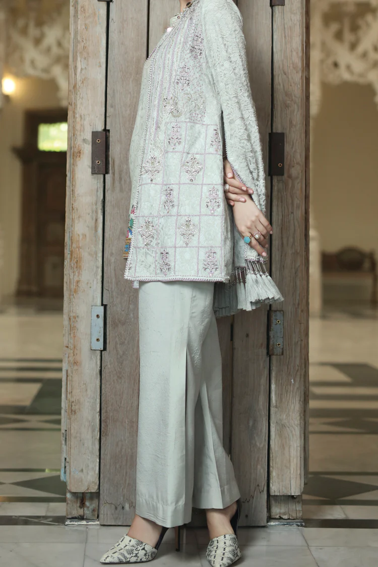 Grey Silk Viscose 3 Piece Formal Suit - LS-217 - Image 3