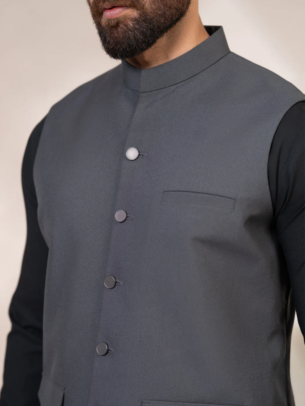 Grey Waistcoat - AL-WC-639 - Image 4