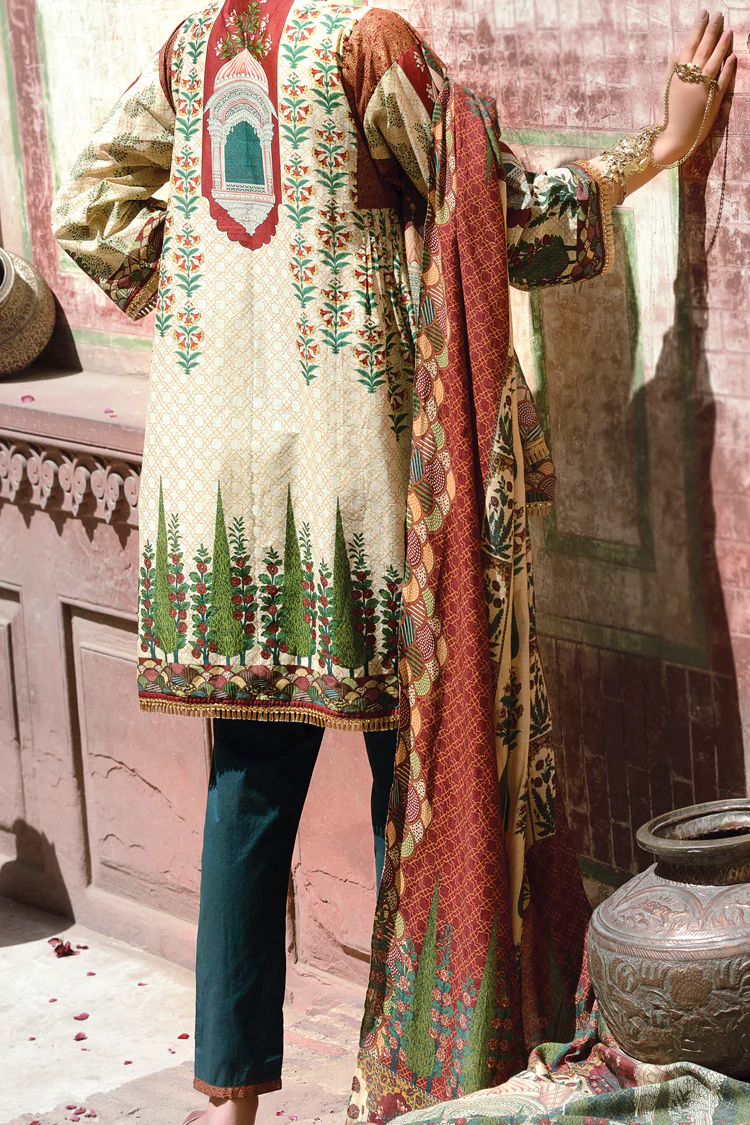 Lawn Ivory 3 Piece Stitched - ALP-515 - Image 3