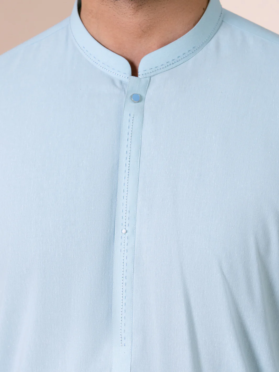 Light Blue Kameez Shalwar - AL-KS-3379 - Image 5