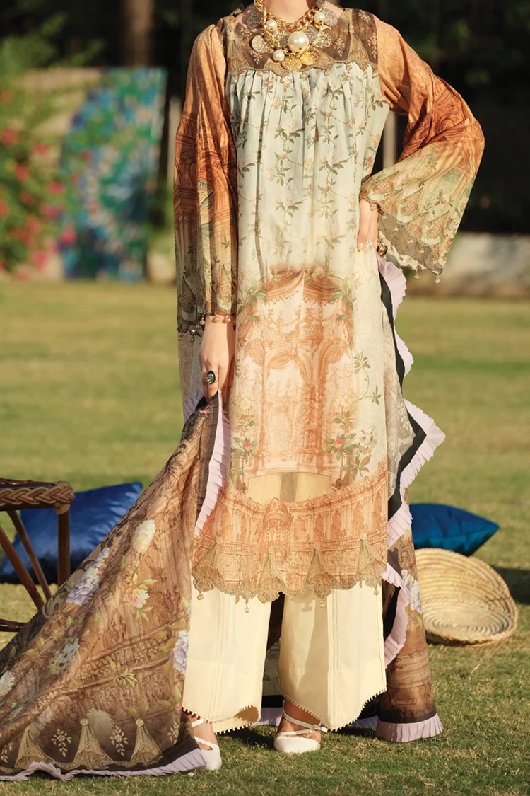Light Green Lawn 2 Piece Unstitched - ALP-773