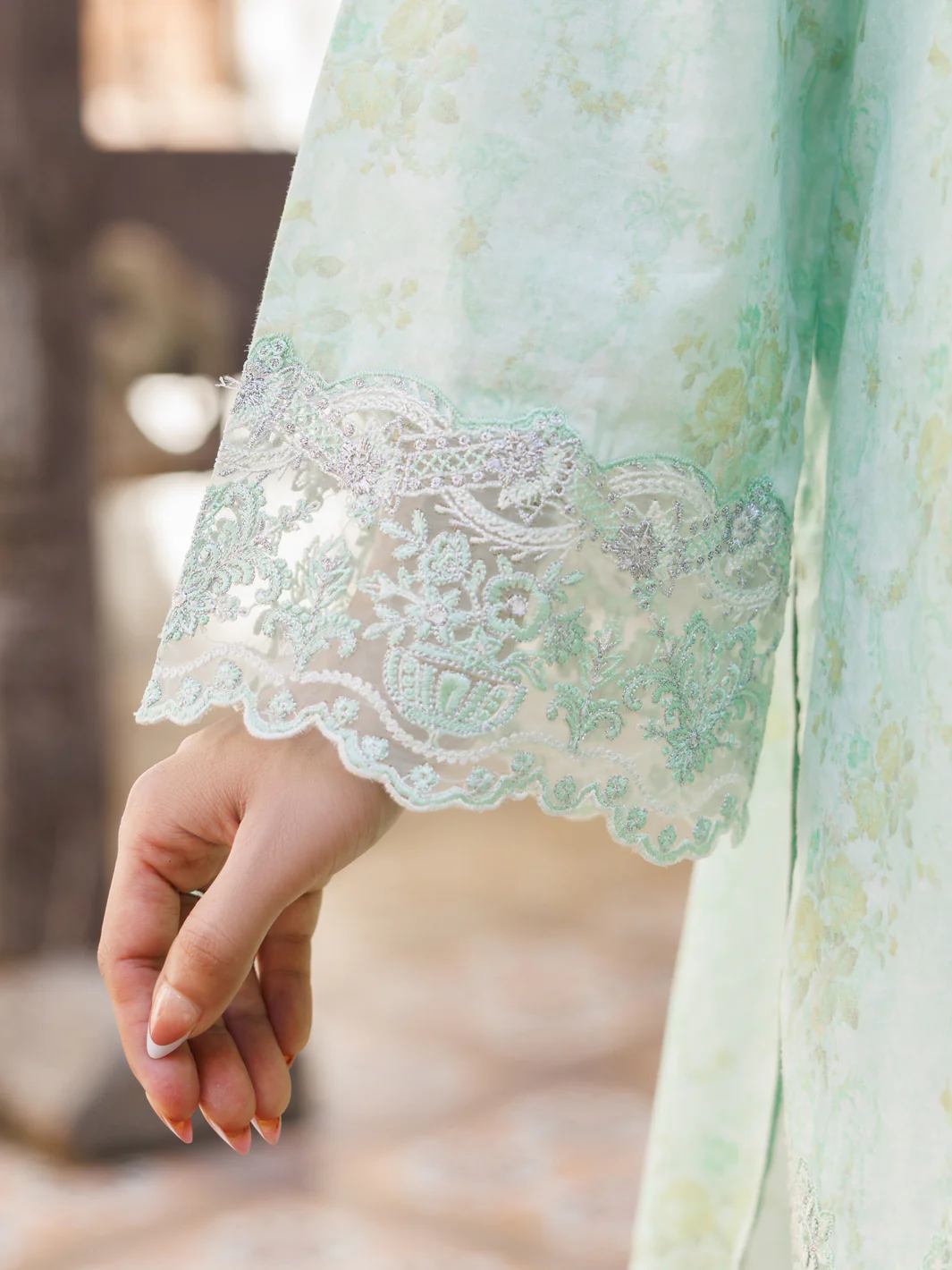 Light Green Stitched 3Pc - ALP-3PS-2639 - Image 4
