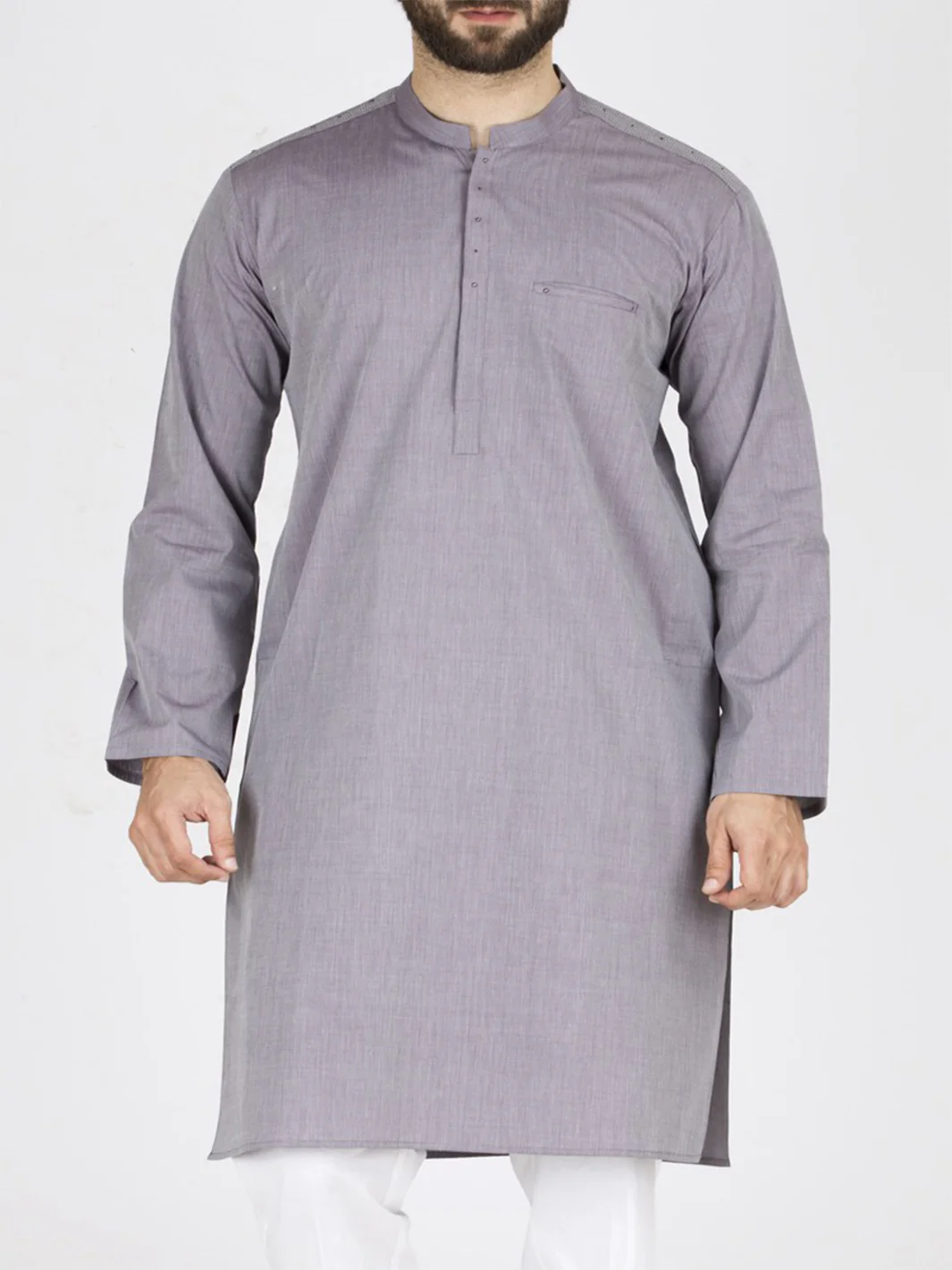 Light Purple Blended Kurta - AL-K-793 - Image 2