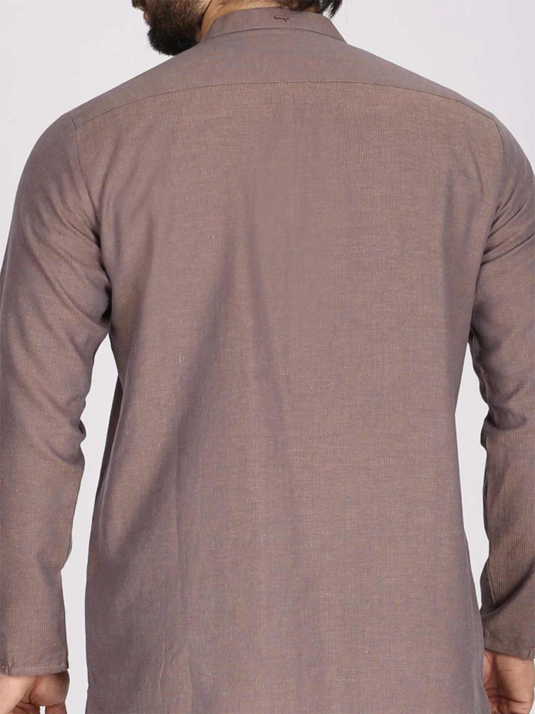 Light Purple Cotton Short Kurta - AL-SK-003 - Image 4