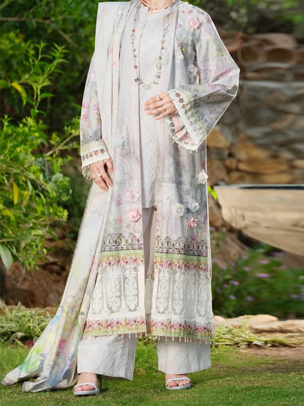 Lilac Cambric 2 Piece Unstitched - ALP-765