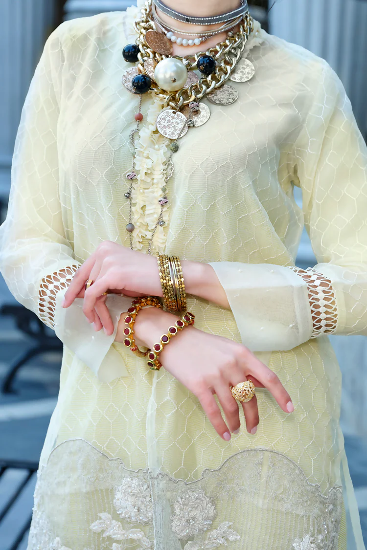 Lime Organza Tunic - LKS-650 - Image 2